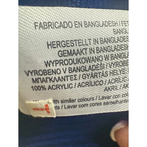 Primark Men's Crewneck Blue Sweater White Stripe Pullover Size Small - Picture 6 of 7